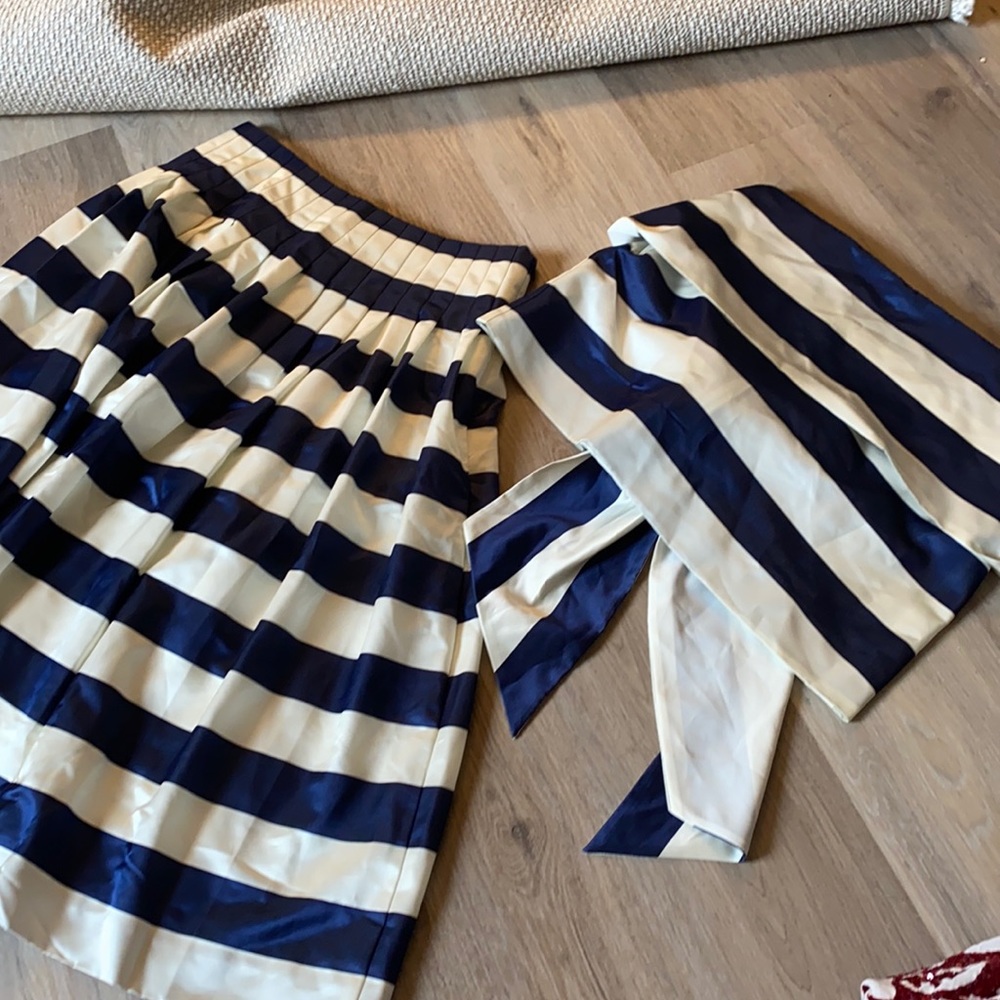 J Crew satin skirt and top NWT
